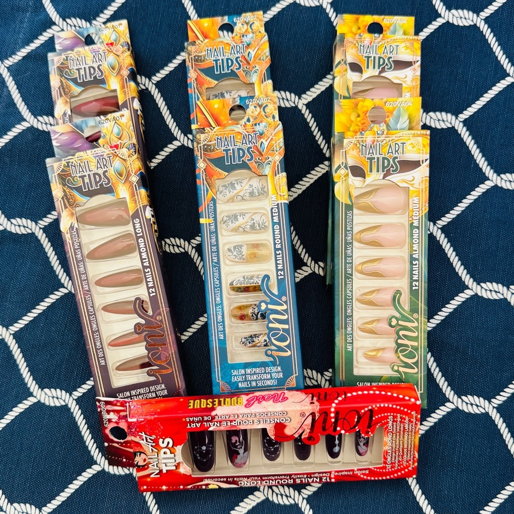 Colorful Nail Art Press On Collection